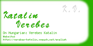 katalin verebes business card